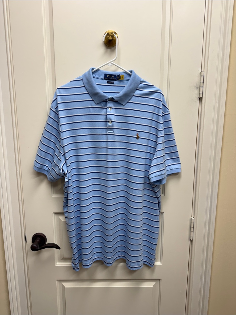 Polo by Ralph Lauren Blue Striped Short-Sleeve Polo